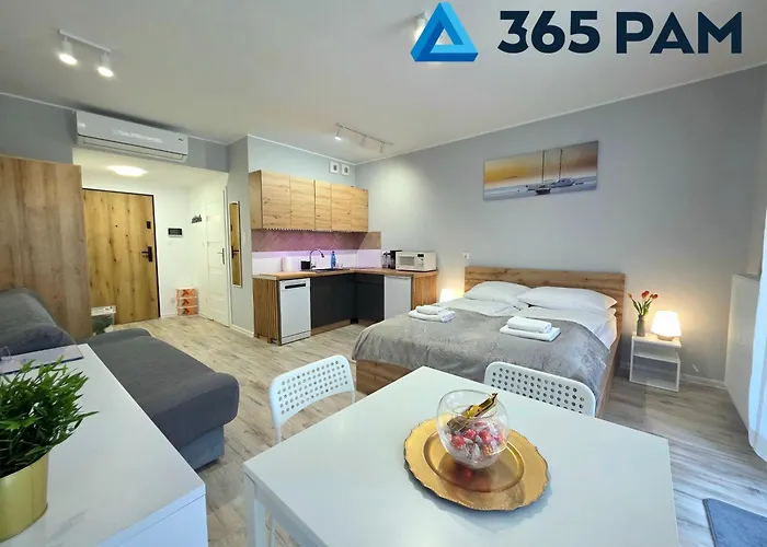 アパート 365pam - Morzlive Pod Zaglami Z Klimatyzacja, 100m Do Morza *